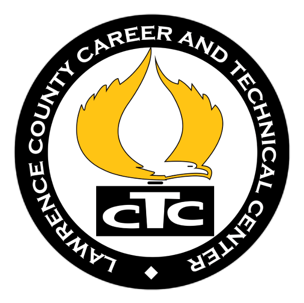 Lawrence County Career and Technical Center logo - black and yellow